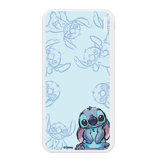 Carregador Portátil Fast Charge -Lilo & Stitch - Inicial Elegant Stitch
