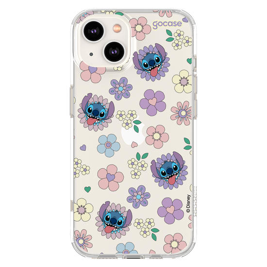 Capinha para celular  Stitch Floral 70s