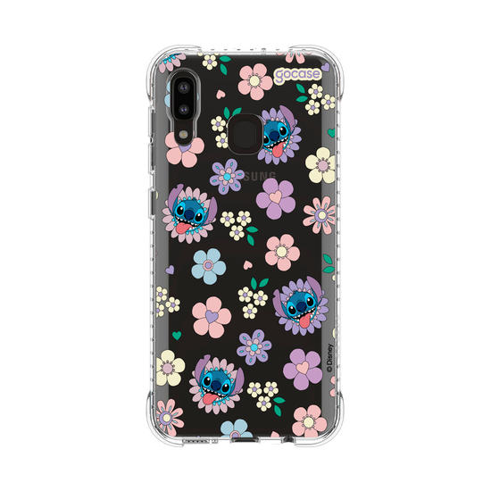 Capinha para celular  Stitch Floral 70s