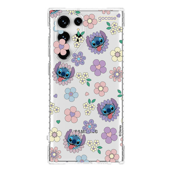 Capinha para celular  Stitch Floral 70s