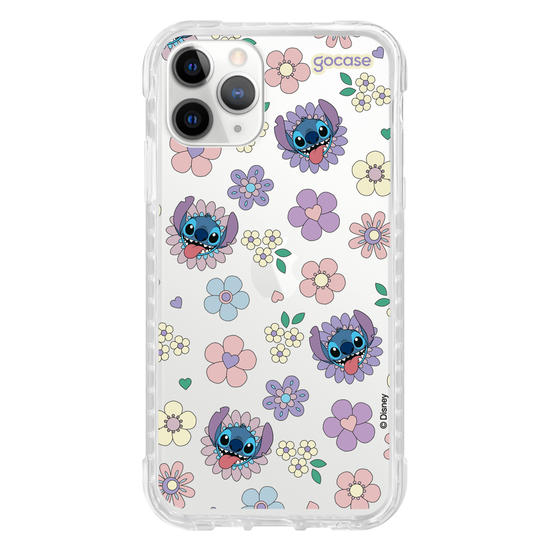 Capinha para celular  Stitch Floral 70s