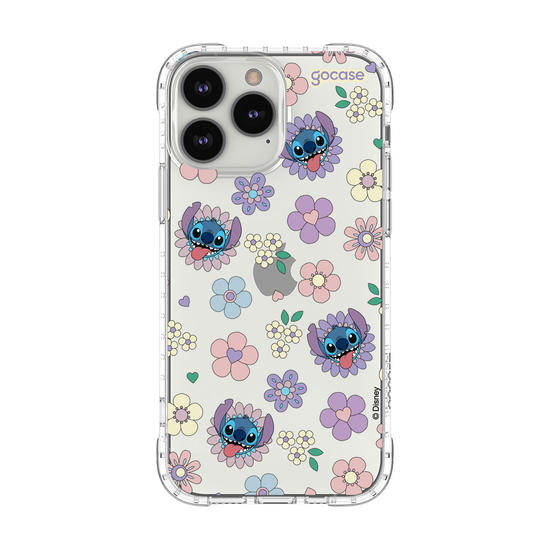 Capinha para celular  Stitch Floral 70s
