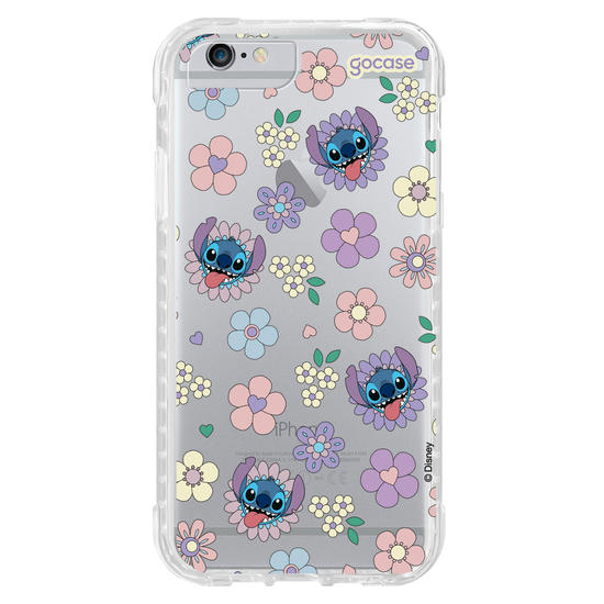 Capinha para celular  Stitch Floral 70s