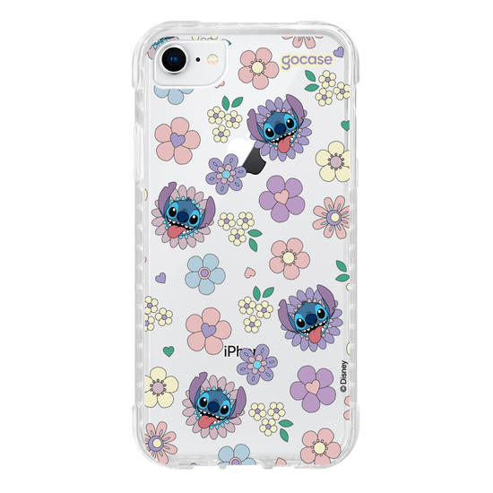 Capinha para celular  Stitch Floral 70s