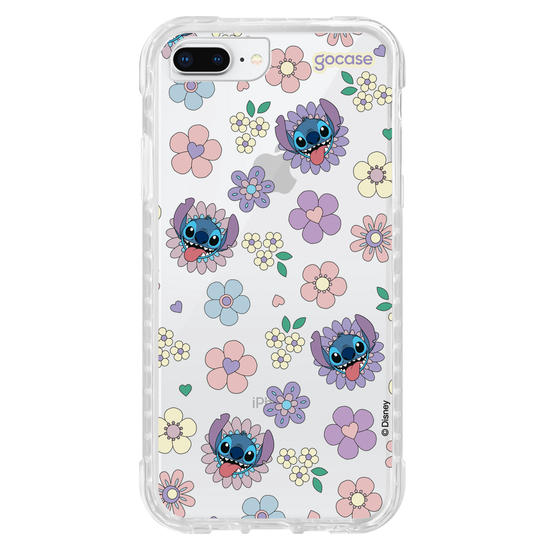 Capinha para celular  Stitch Floral 70s