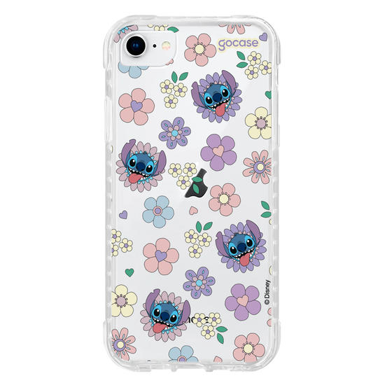 Capinha para celular  Stitch Floral 70s