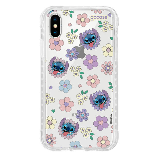 Capinha para celular  Stitch Floral 70s