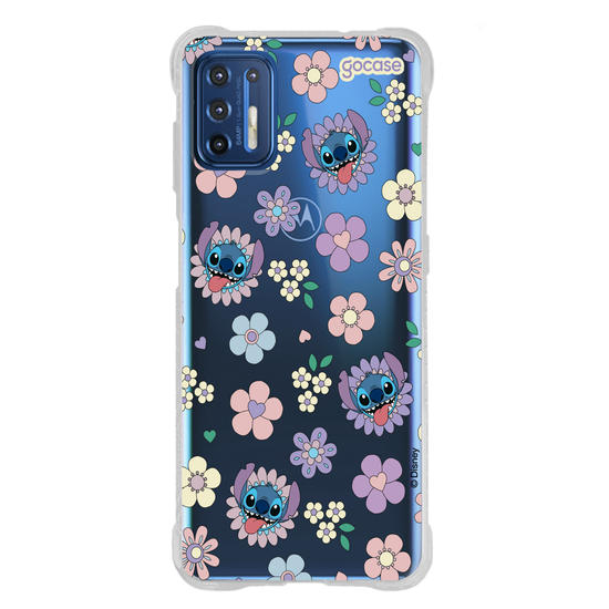 Capinha para celular  Stitch Floral 70s