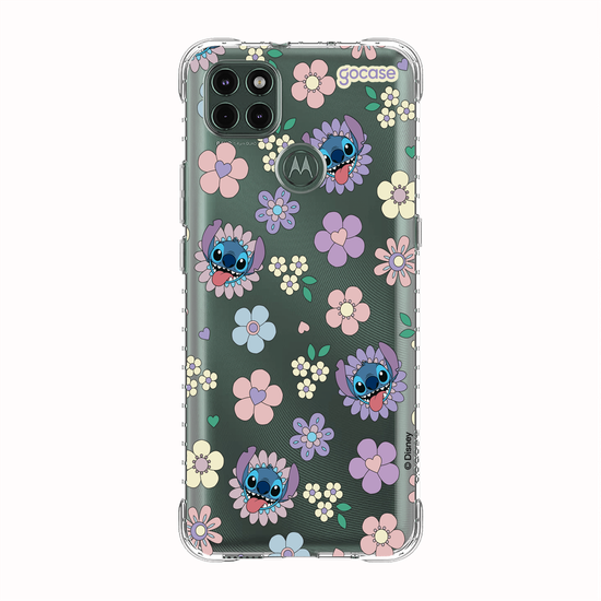 Capinha para celular  Stitch Floral 70s