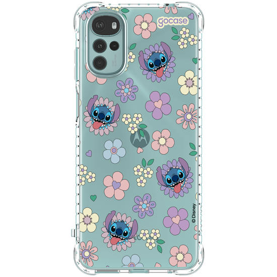 Capinha para celular  Stitch Floral 70s