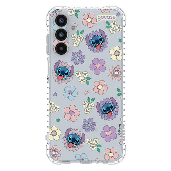 Capinha para celular  Stitch Floral 70s