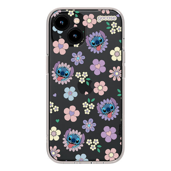 Capinha para celular  Stitch Floral 70s