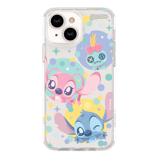 Capinha para celular Cute Stitch, Angel e Xepa