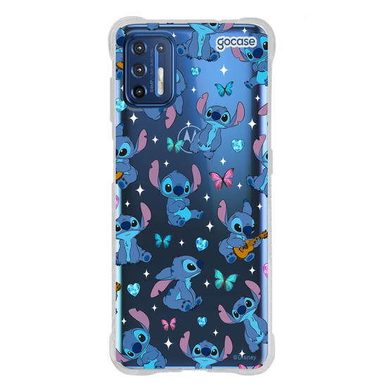 Capinha para celular  Stitch Borboletas e Cristais Pattern