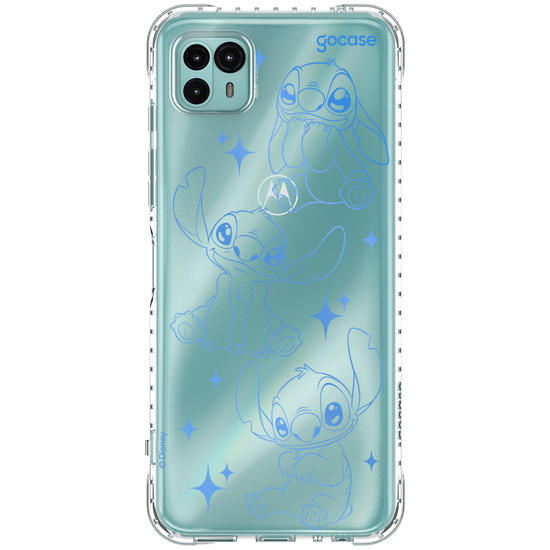 Capinha para celular  Stitch - Blue Lines