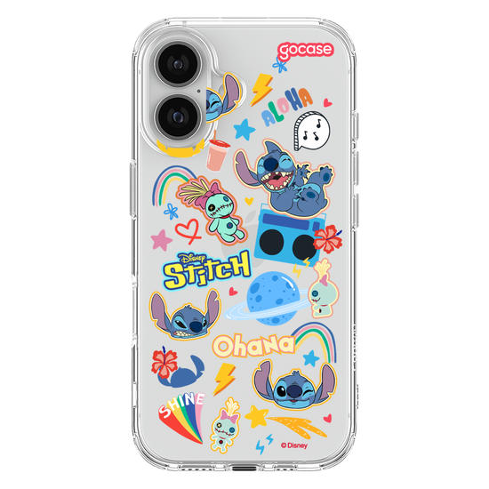 Capinha para celular  Stitch - Pequenos Stickers Fofinhos