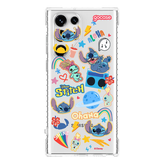 Capinha para celular  Stitch - Pequenos Stickers Fofinhos