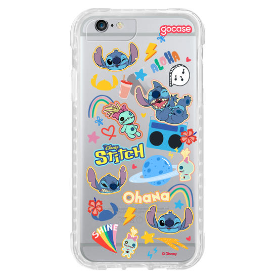 Capinha para celular  Stitch - Pequenos Stickers Fofinhos