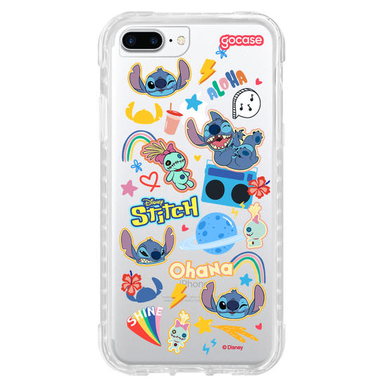 Capinha para celular  Stitch - Pequenos Stickers Fofinhos