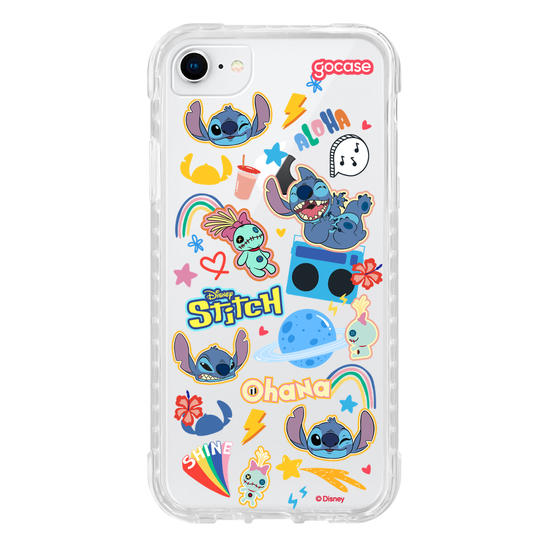 Capinha para celular  Stitch - Pequenos Stickers Fofinhos