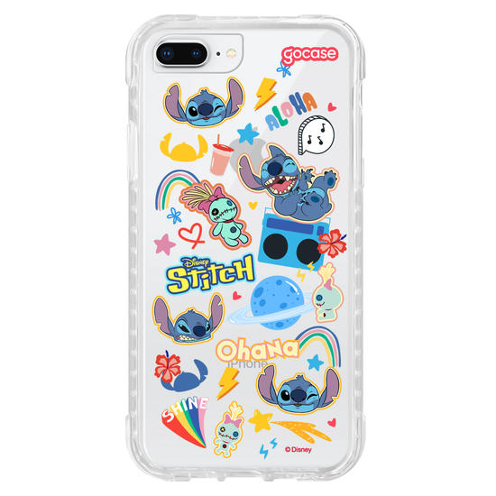 Capinha para celular  Stitch - Pequenos Stickers Fofinhos