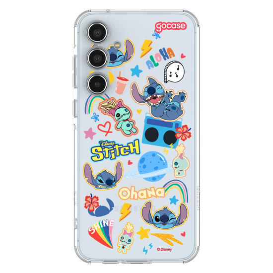 Capinha para celular  Stitch - Pequenos Stickers Fofinhos