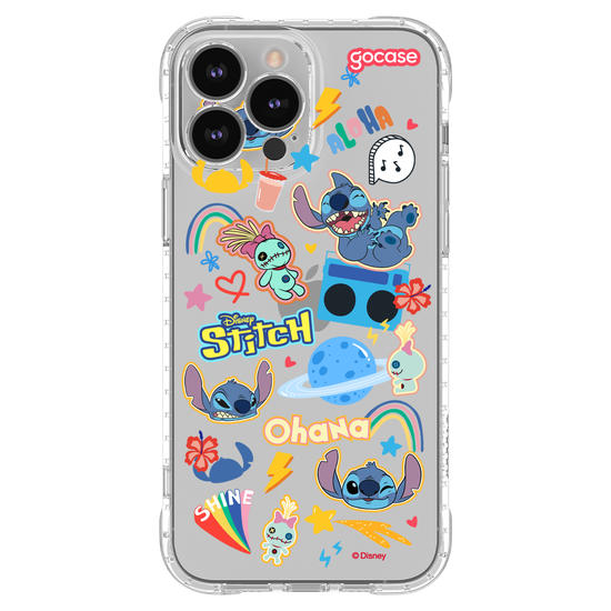 Capinha para celular  Stitch - Pequenos Stickers Fofinhos