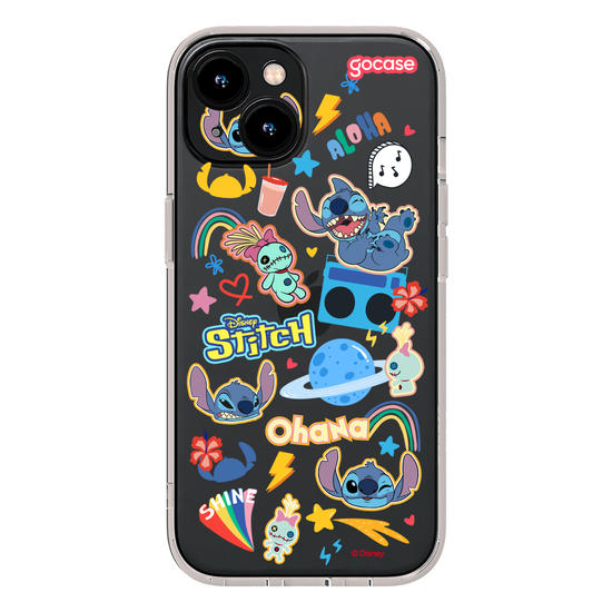 Capinha para celular  Stitch - Pequenos Stickers Fofinhos