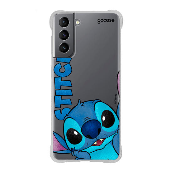 Capinha para celular  Stitch - Big Face Name