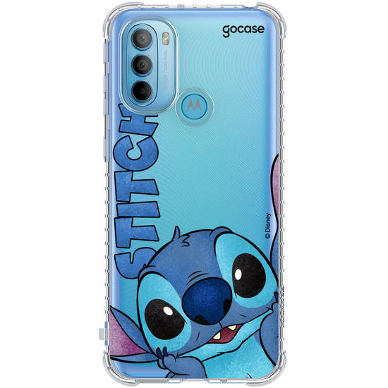 Capinha para celular  Stitch - Big Face Name