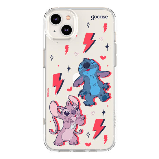 Capinha para celular  Stitch e Angel - Power of Love
