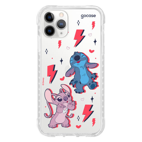 Capinha para celular  Stitch e Angel - Power of Love