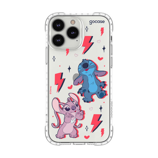 Capinha para celular  Stitch e Angel - Power of Love