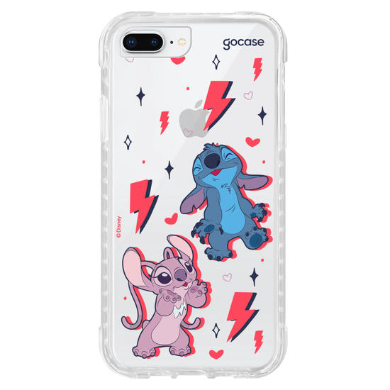Capinha para celular  Stitch e Angel - Power of Love