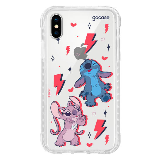 Capinha para celular  Stitch e Angel - Power of Love