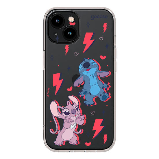 Capinha para celular  Stitch e Angel - Power of Love