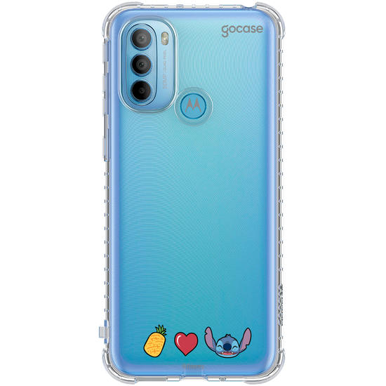 Capinha para celular  Pineapple, Love e Stitch