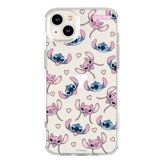 Capinha para celular  Stitch e Angel - Pattern Fofo