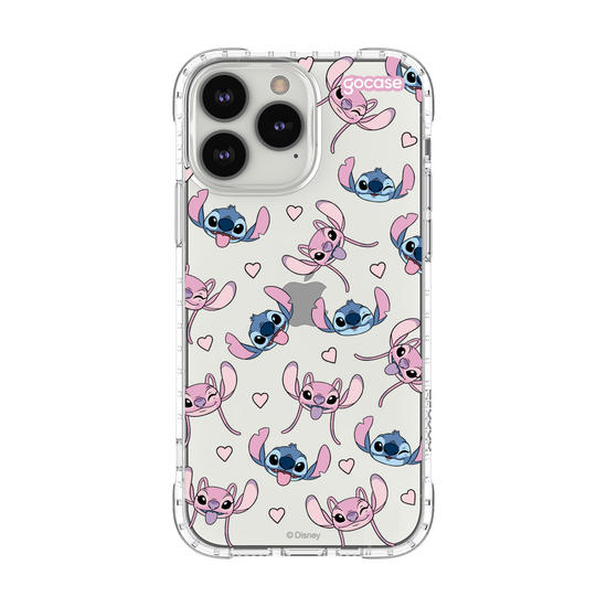 Capinha para celular  Stitch e Angel - Pattern Fofo