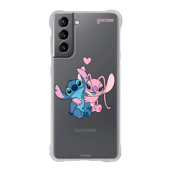 Capinha para celular  Stitch e Angel - Cute Minimal