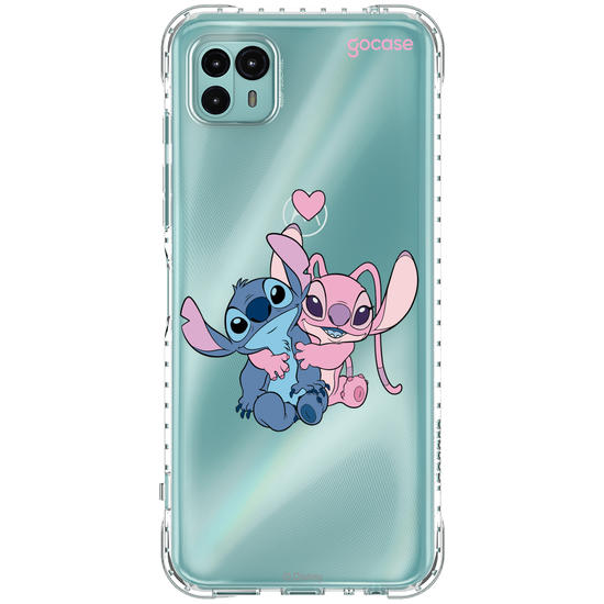 Capinha para celular  Stitch e Angel - Cute Minimal