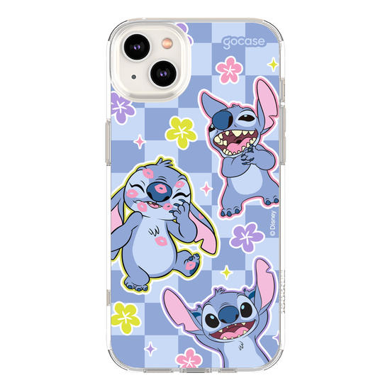 Capinha para celular  Stitch - Vichy e Florzinhas
