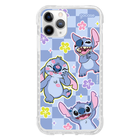 Capinha para celular  Stitch - Vichy e Florzinhas
