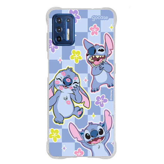 Capinha para celular  Stitch - Vichy e Florzinhas