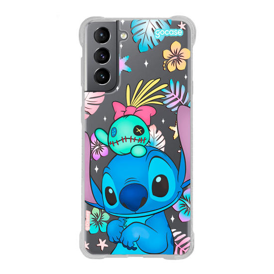 Capinha para celular  Stitch e Xepa - Island Friends