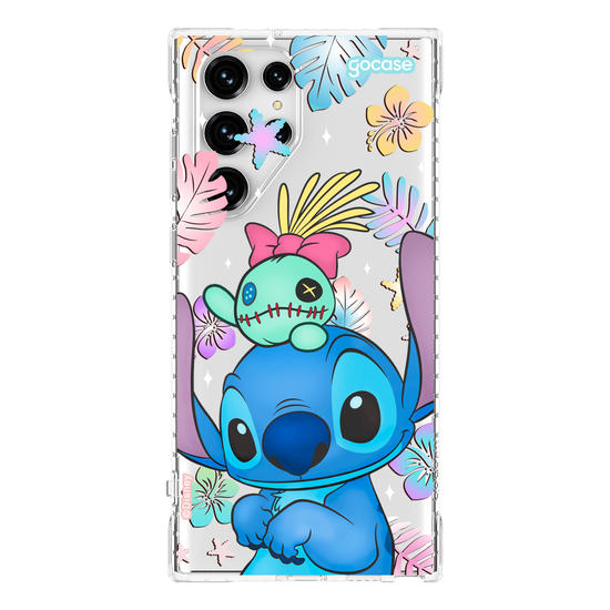 Capinha para celular  Stitch e Xepa - Island Friends
