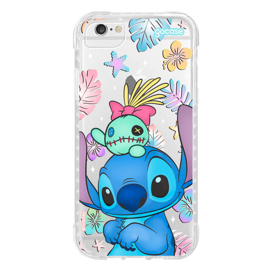 Capinha para celular  Stitch e Xepa - Island Friends