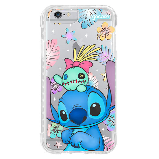 Capinha para celular  Stitch e Xepa - Island Friends