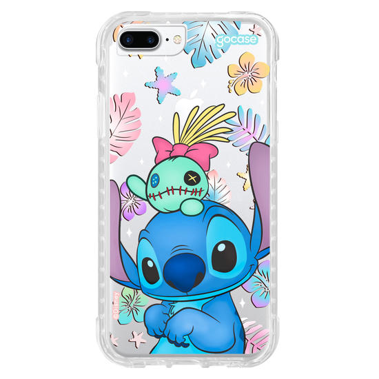 Capinha para celular  Stitch e Xepa - Island Friends