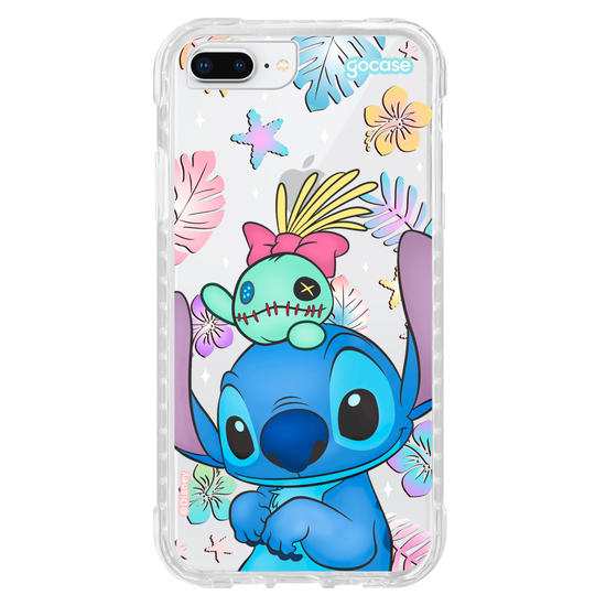 Capinha para celular  Stitch e Xepa - Island Friends